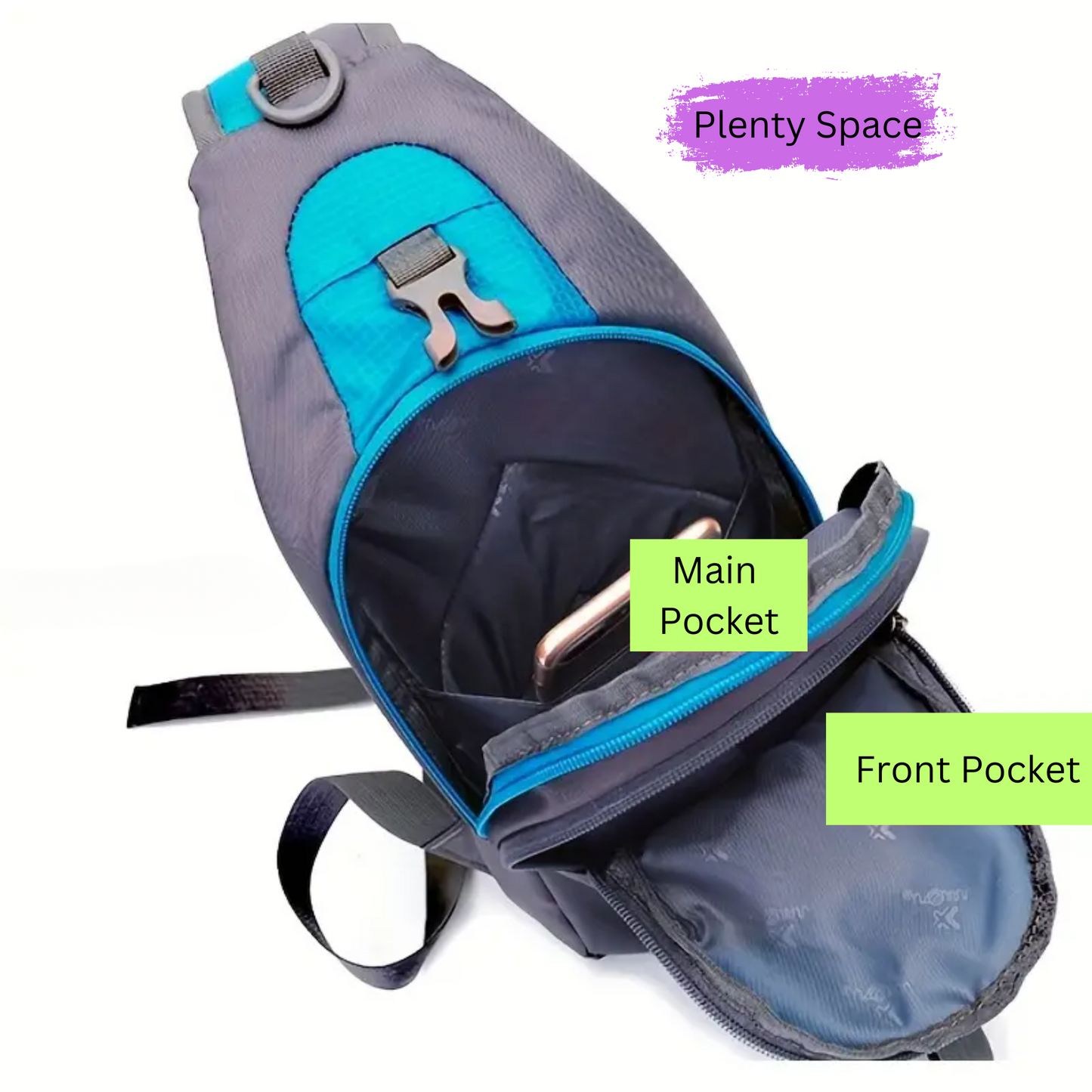 Waterproof Outdoor Sports Sling Bag, Multifunctional Single Shoulder Bag, Crossbody Bag, Chest Bag, Travel Backpack, Shoulder Bags